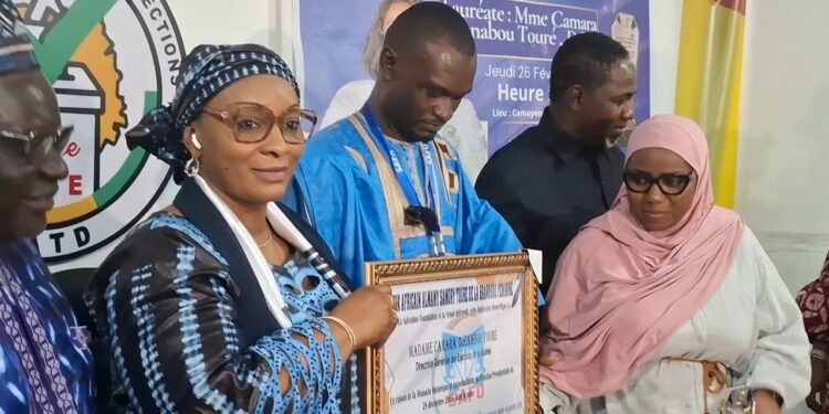 Djénabou Touré, DG de la DGE, distinguée pour sa bravoure et son excellence électorale