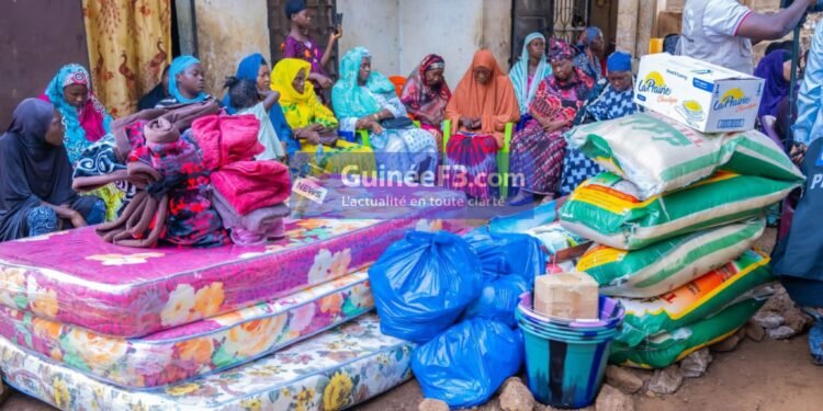 Sanoyah : visite du ministère de la promotion féminine, de l’enfance et des personnes vulnérables chez la famille Keita